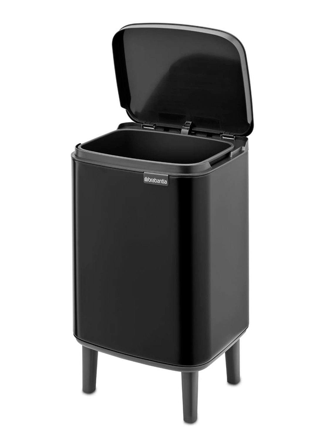 Brabantia Bo Hi afvalemmer 7 liter met kunststof binnenemmer - detail 4 zwart