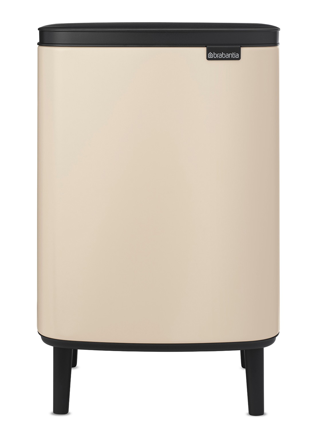 Brabantia Bo Hi prullenbak 12 liter - voorkant beige