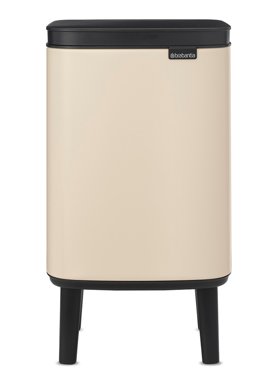Brabantia Bo Hi prullenbak 4 liter - voorkant 7 beige