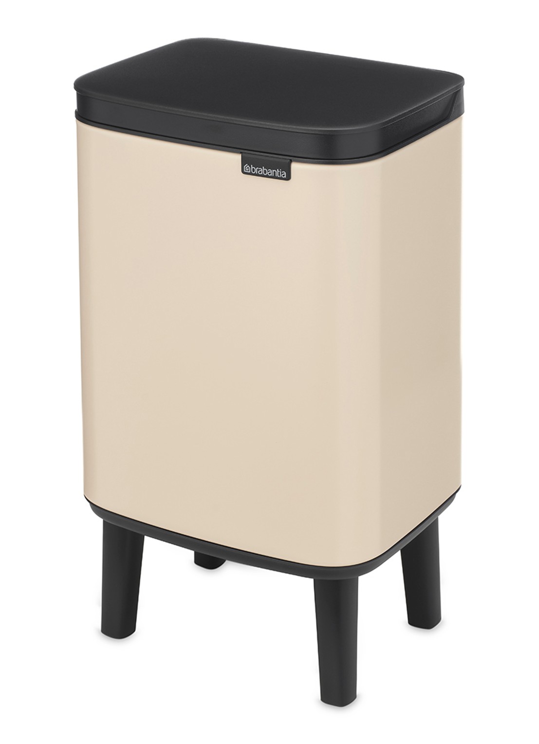 Brabantia Bo Hi prullenbak 4 liter - voorkant 8 beige