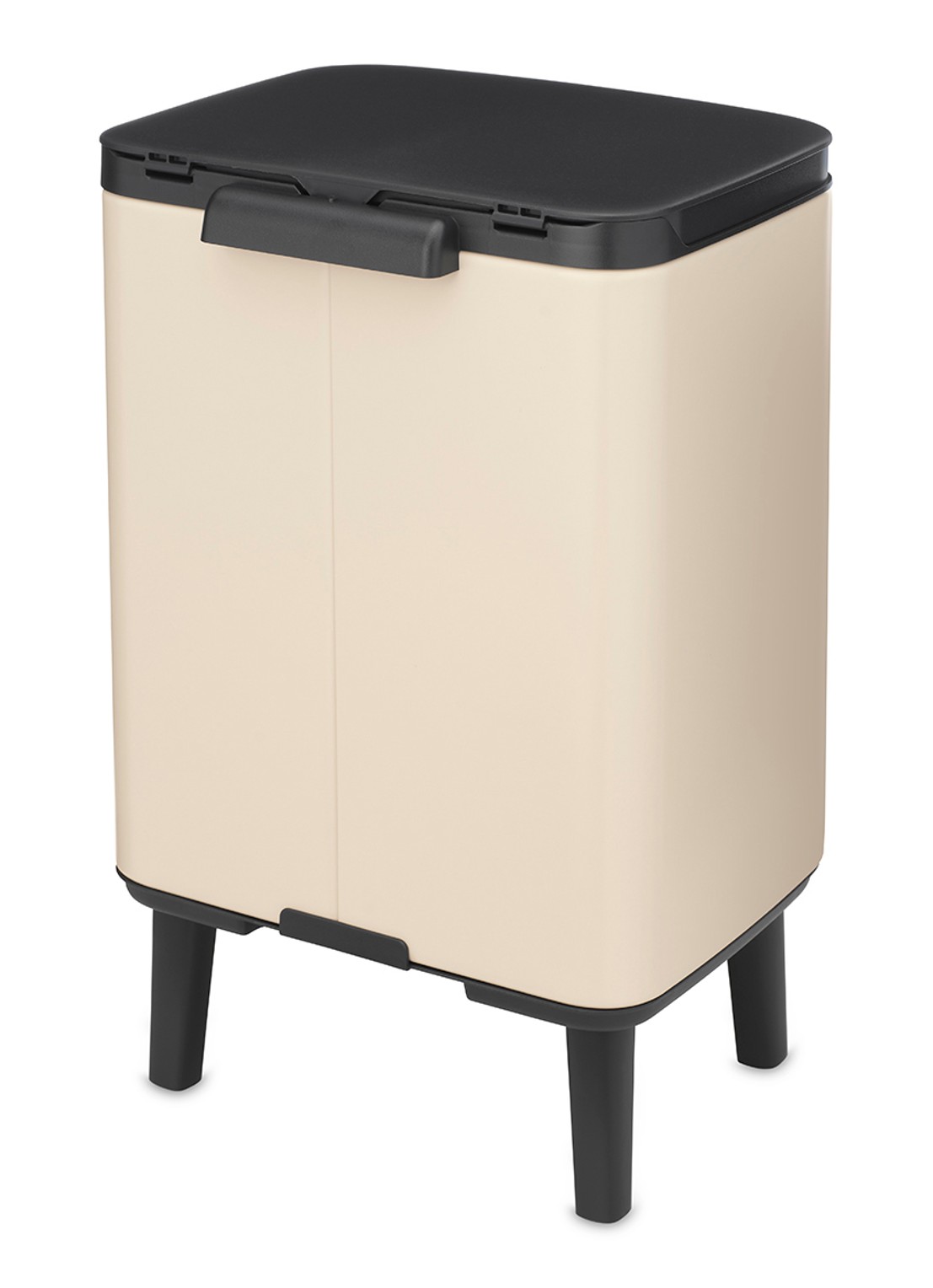 Brabantia Bo Hi prullenbak 7 liter - achterkant beige