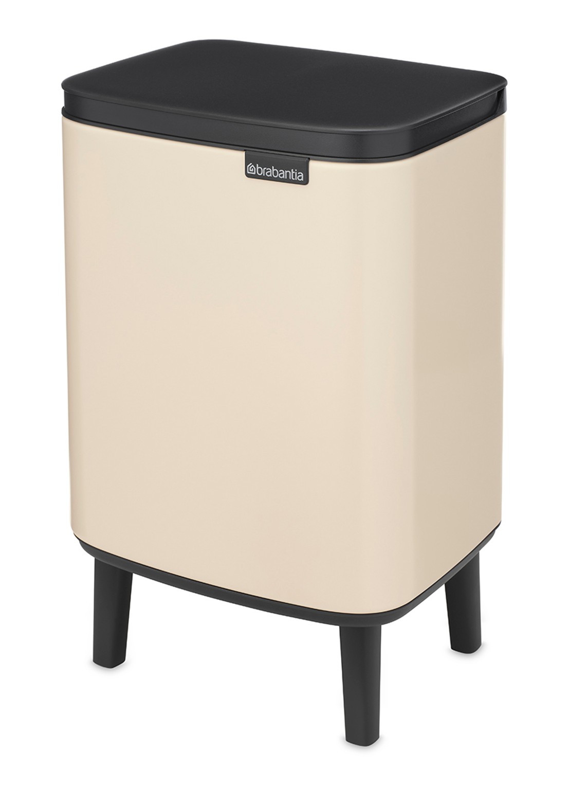 Brabantia Bo Hi prullenbak 7 liter - voorkant 3 beige