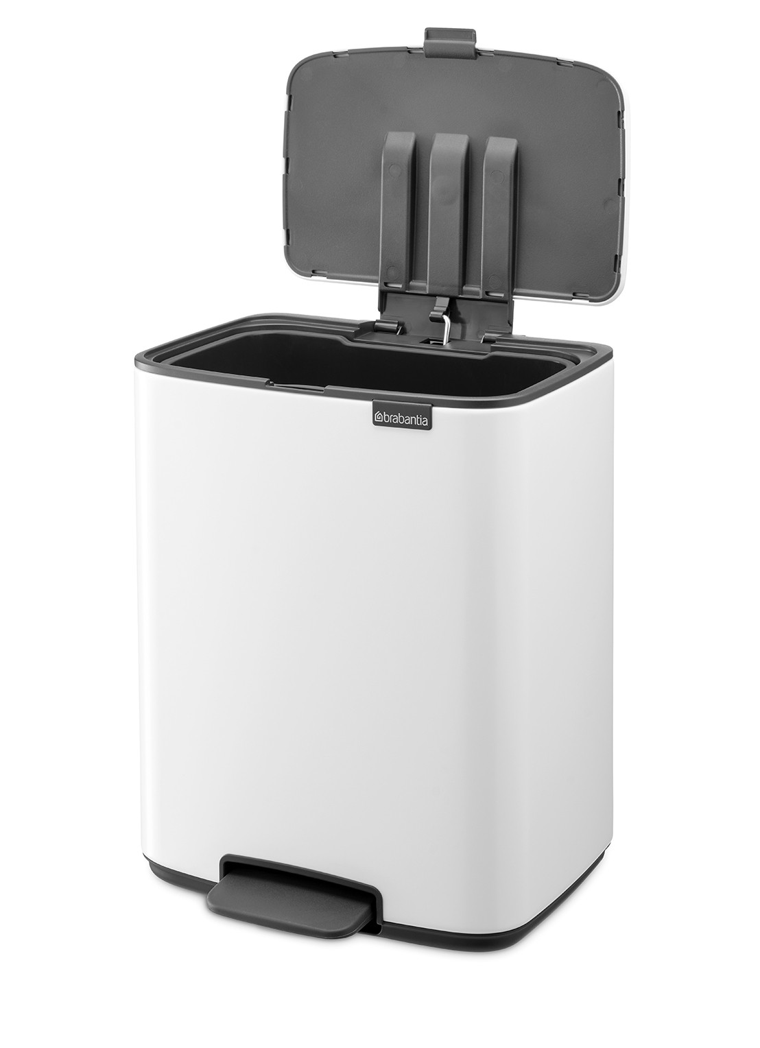 Brabantia Bo pedaalemmer 12 liter - achterkant 3 wit