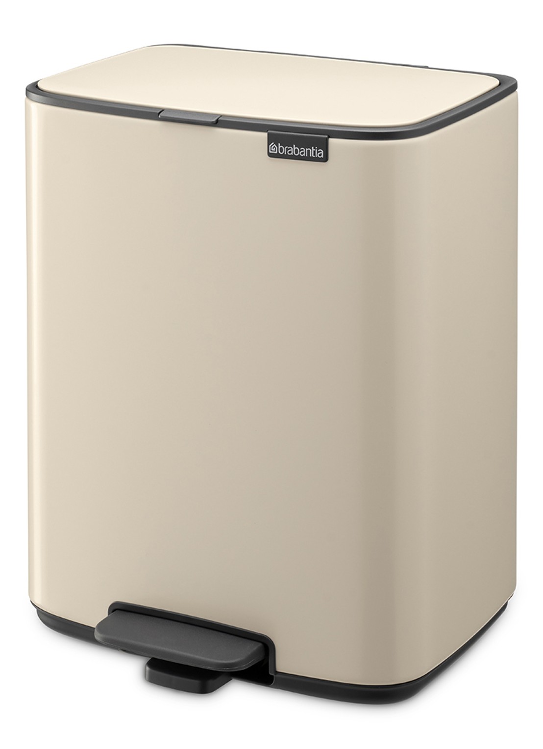 Brabantia Bo pedaalemmer 12 liter - voorkant 7 beige