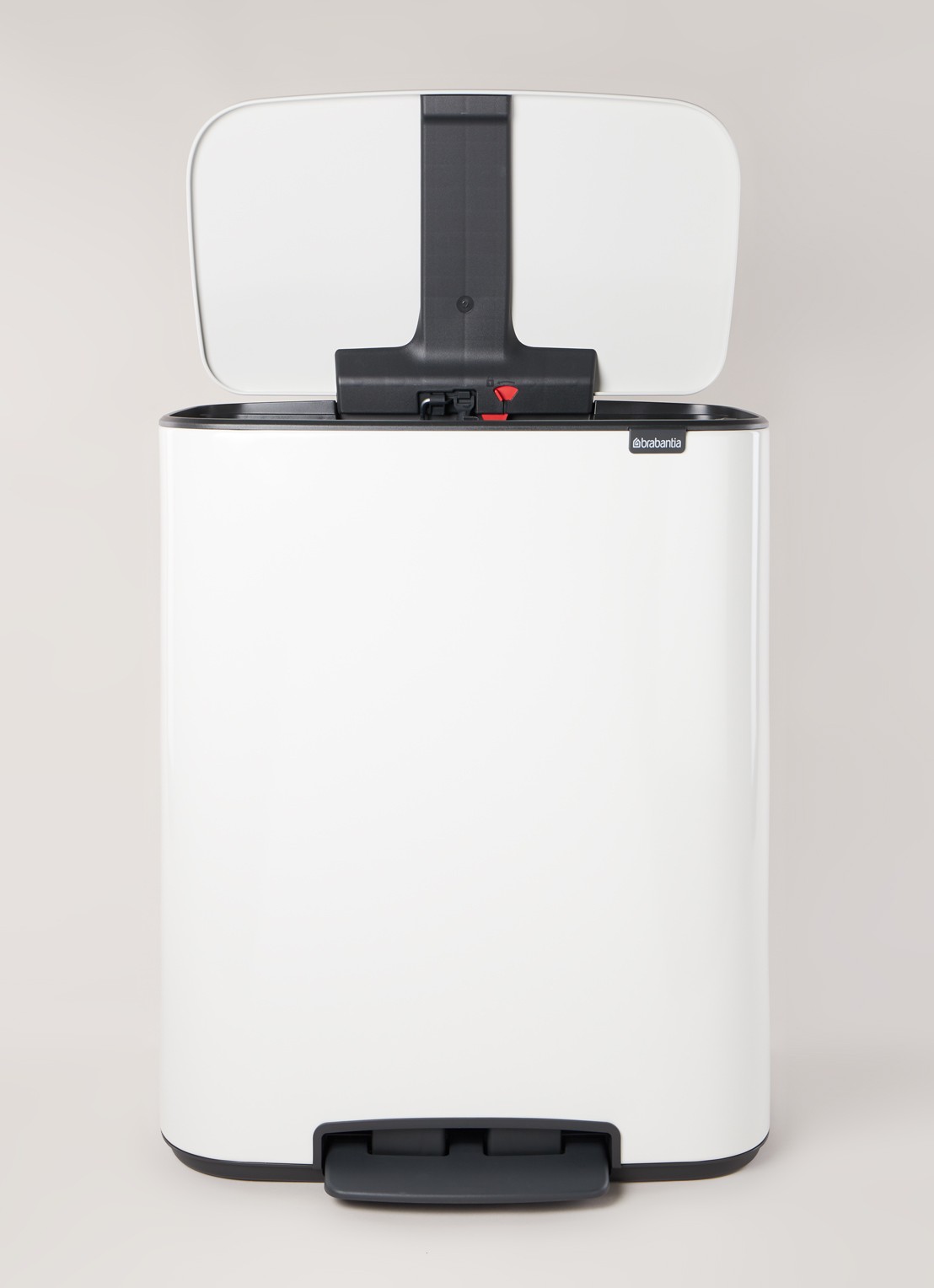 Brabantia Bo  pedaalemmer 2 x 30 liter - voorkant 3 wit