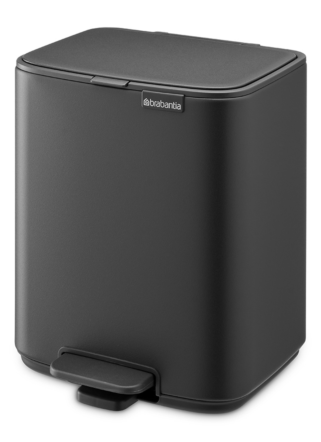 Brabantia Bo  pedaalemmer 2 x 30 liter - voorkant 7 grijs