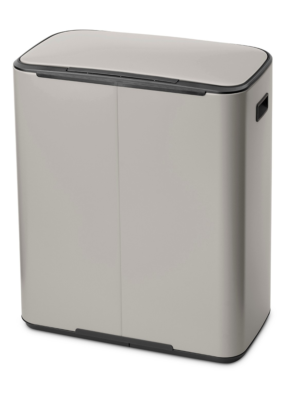 Brabantia Bo pedaalemmer 2 x 30 liter - detail middengrijs