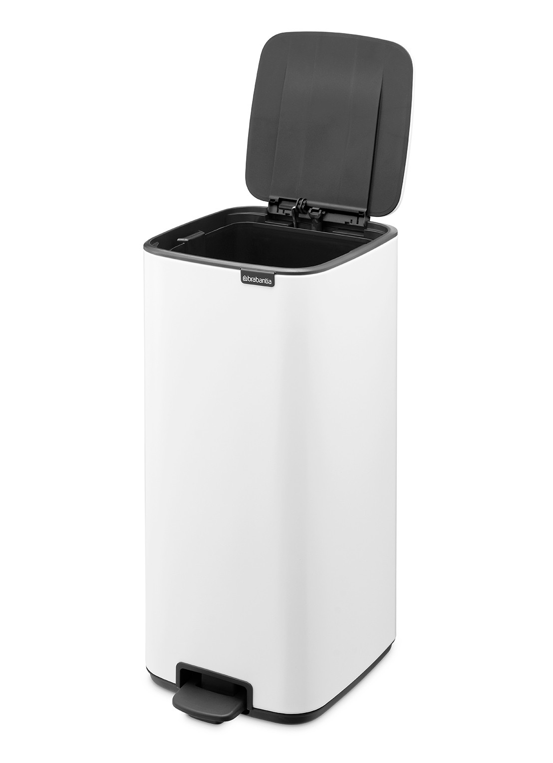 Brabantia Bo pedaalemmer 30 liter - achterkant 6 wit