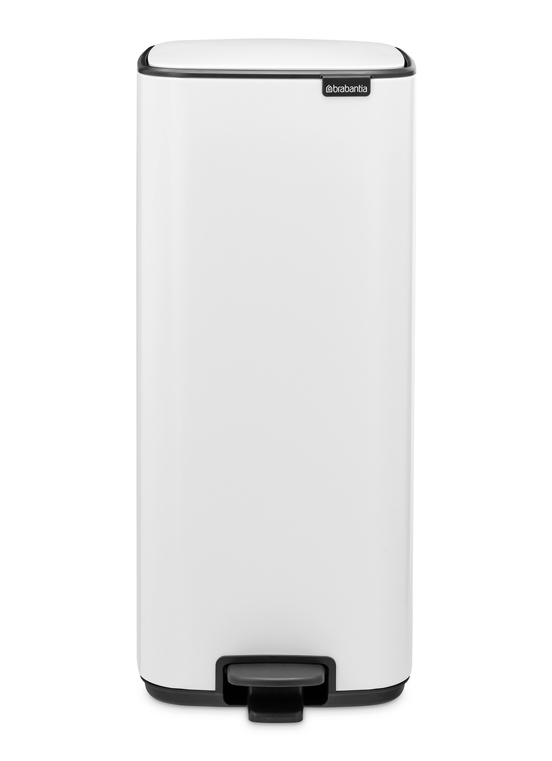 Brabantia Bo pedaalemmer 30 liter - voorkant 8 wit