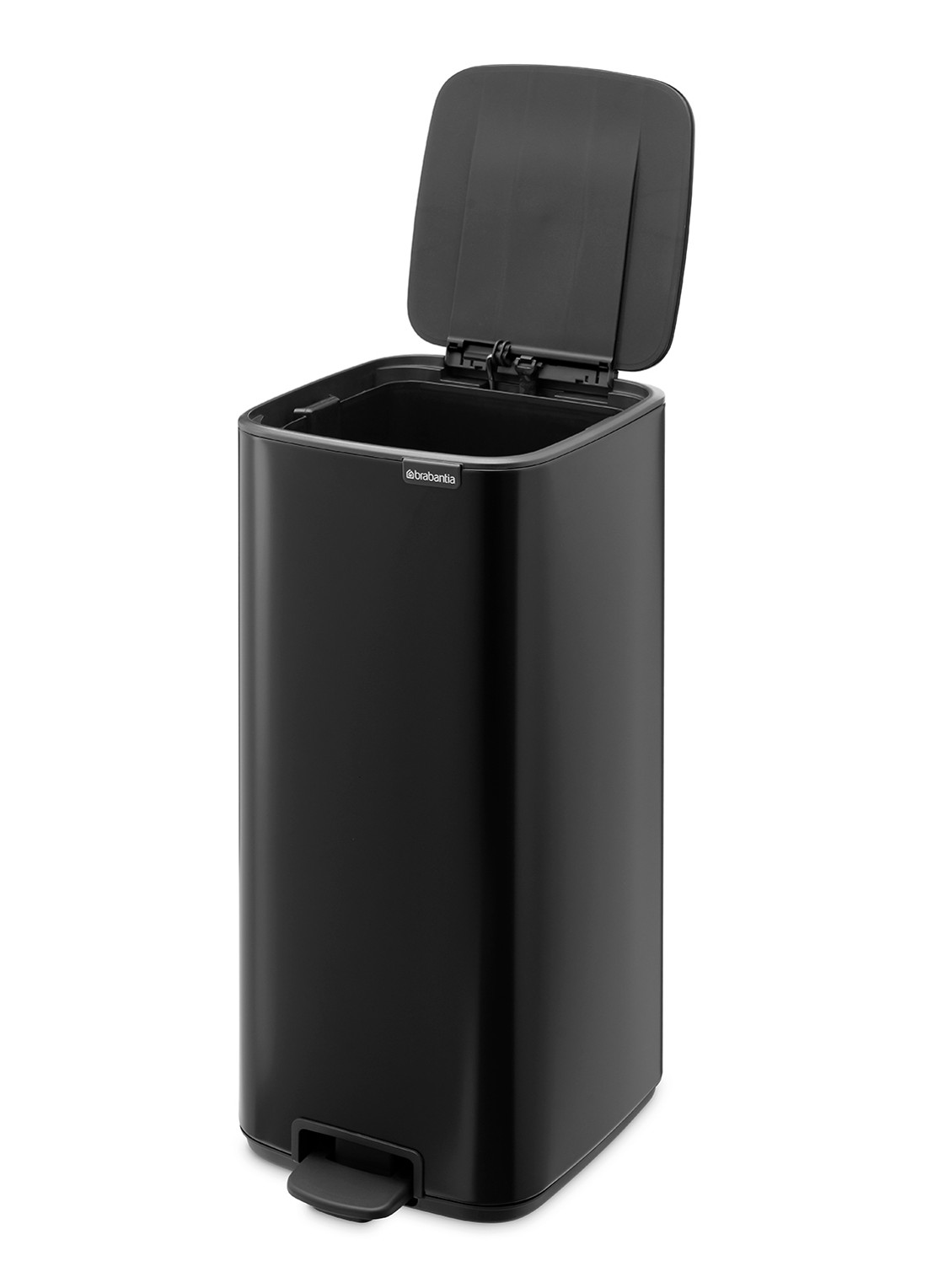 Brabantia Bo pedaalemmer 30 liter - achterkant 6 zwart