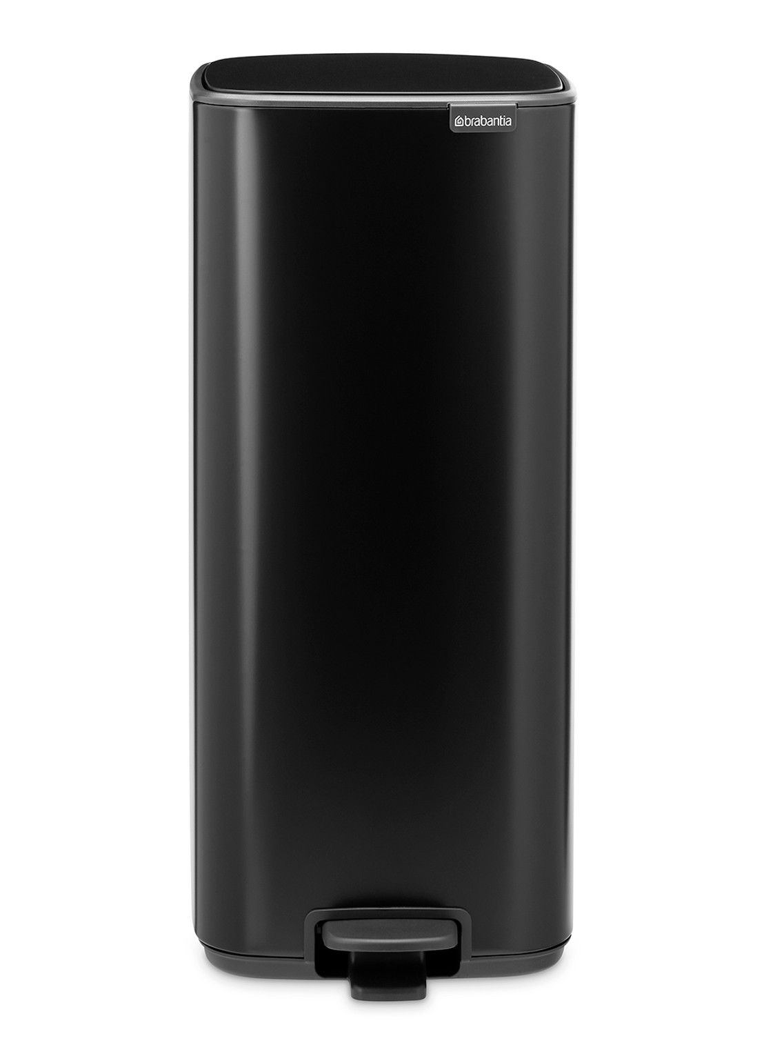 Brabantia Bo pedaalemmer 30 liter - voorkant 8 zwart