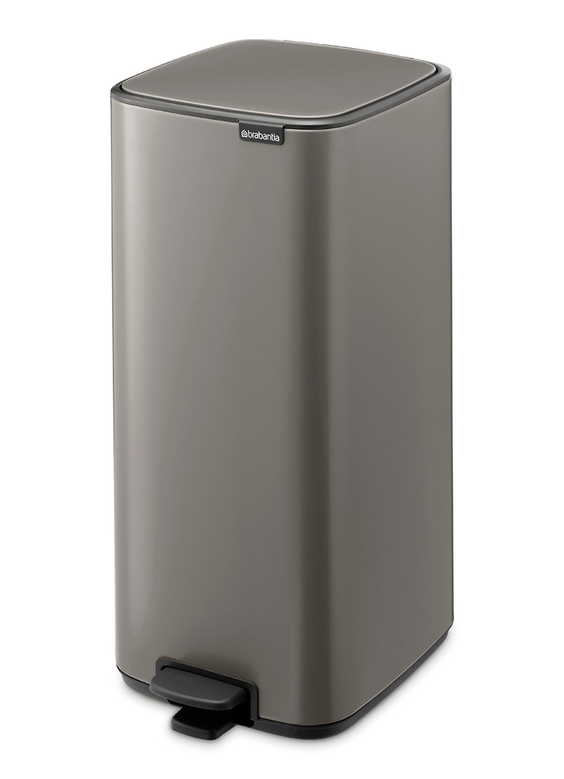 Brabantia Bo pedaalemmer 30 liter - voorkant 6 grijs