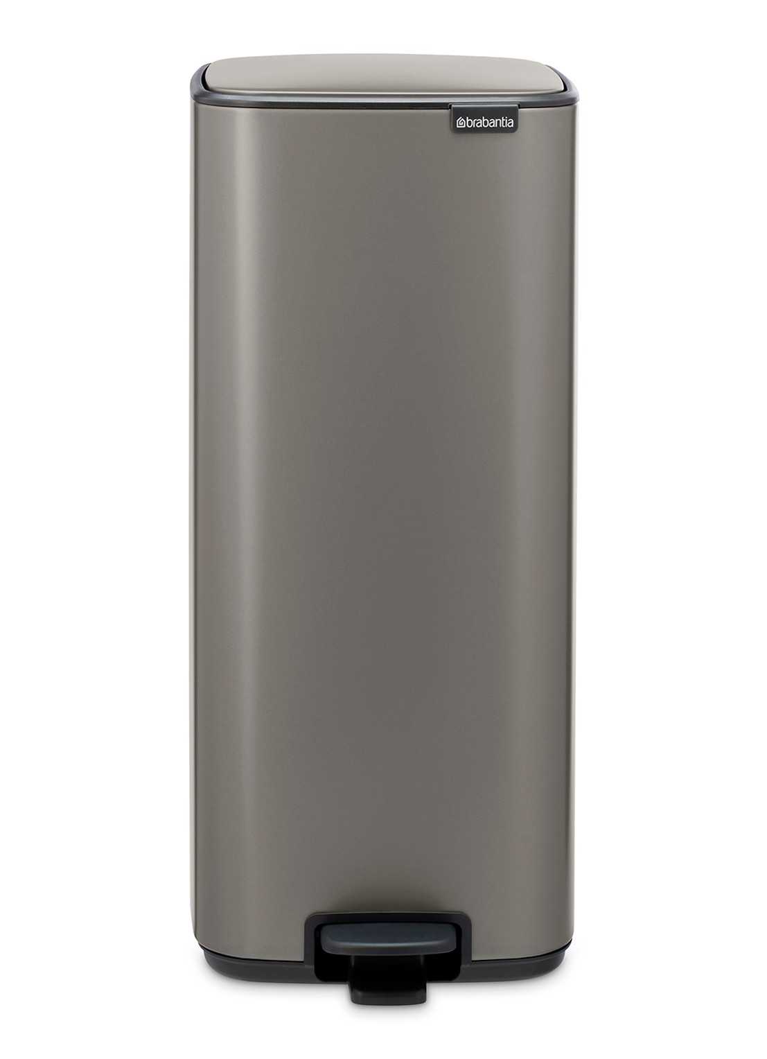 Brabantia Bo pedaalemmer 30 liter - voorkant 7 grijs