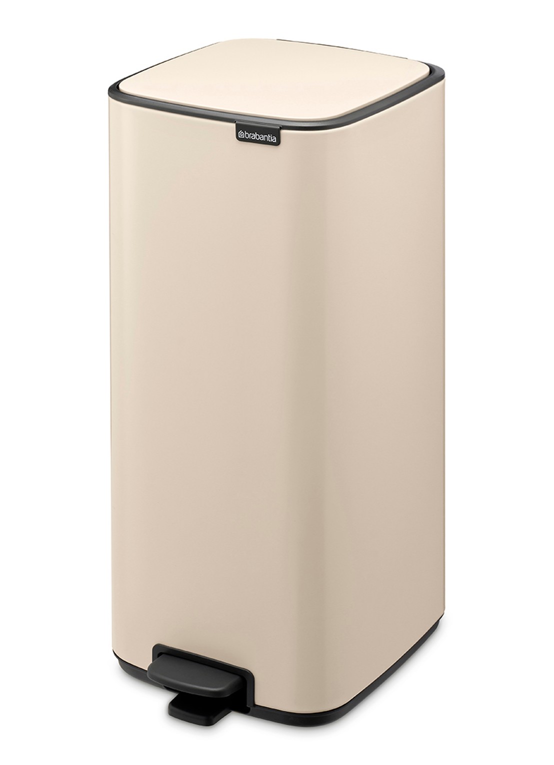 Brabantia Bo pedaalemmer 30 liter - voorkant beige