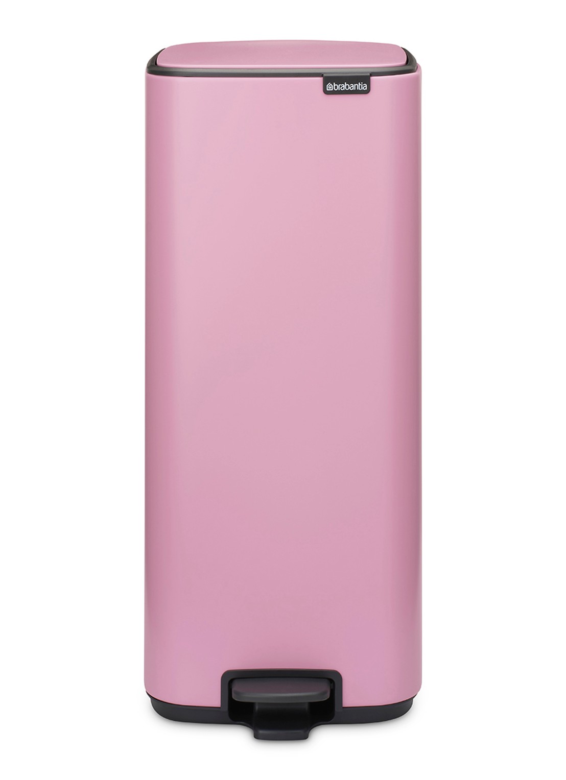 Brabantia Bo pedaalemmer 30 liter - voorkant 7 donkerroze