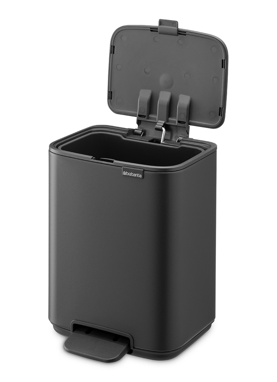 Brabantia Bo pedaalemmer 4 liter  - achterkant zwart