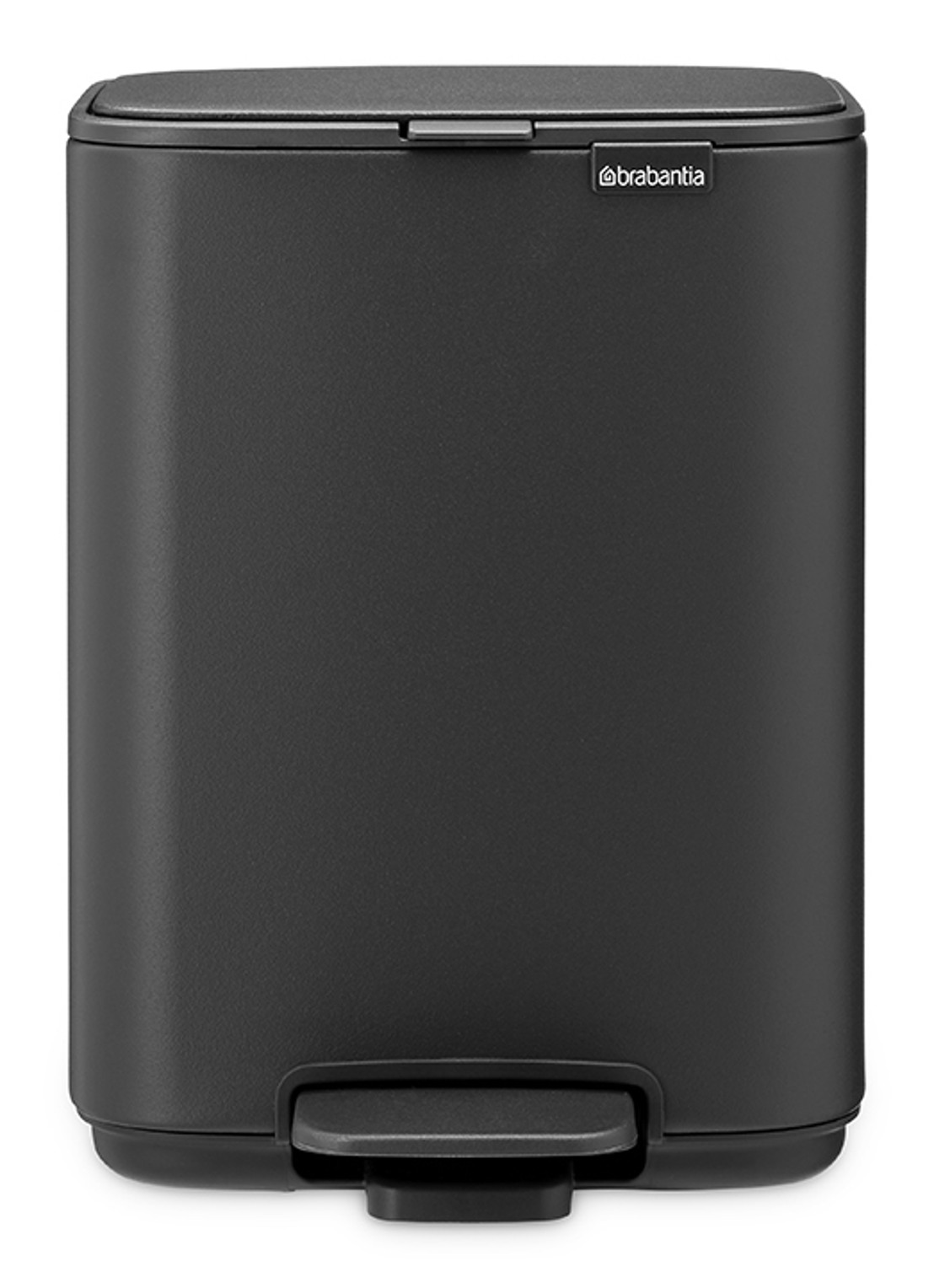 Brabantia Bo pedaalemmer 4 liter  - voorkant 3 zwart