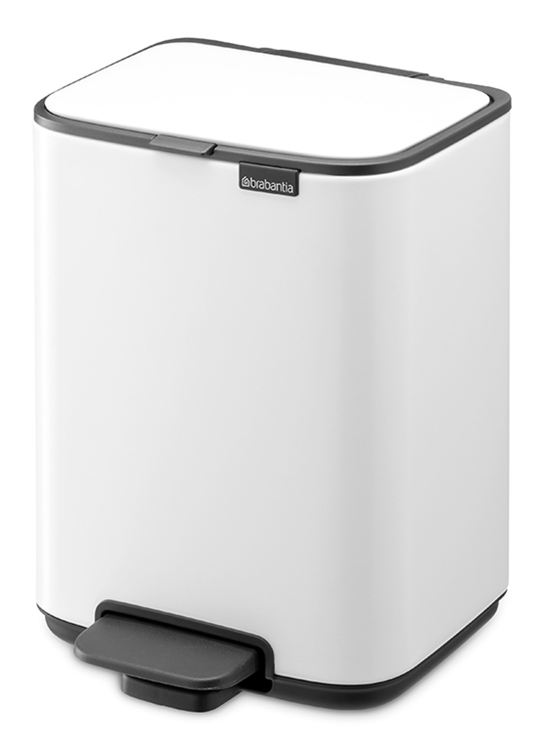 Brabantia Bo pedaalemmer 4 liter  - voorkant 6 wit
