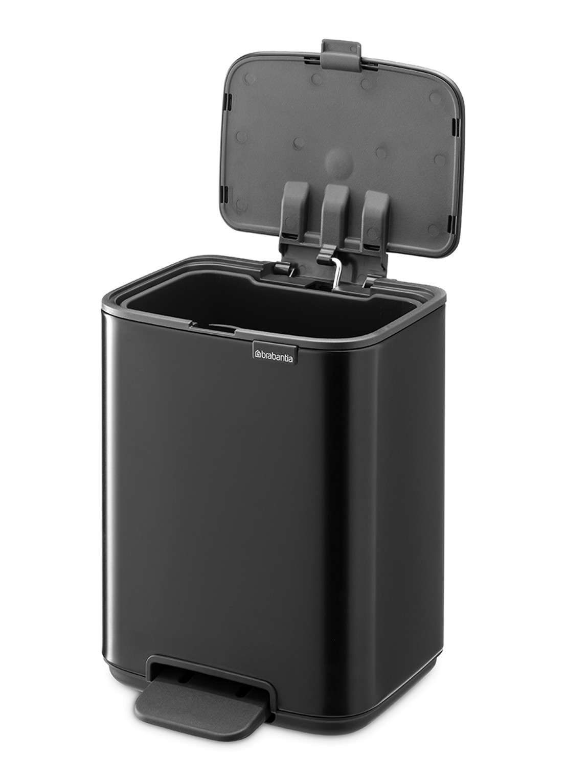 Brabantia Bo pedaalemmer 4 liter  - achterkant 5 zwart