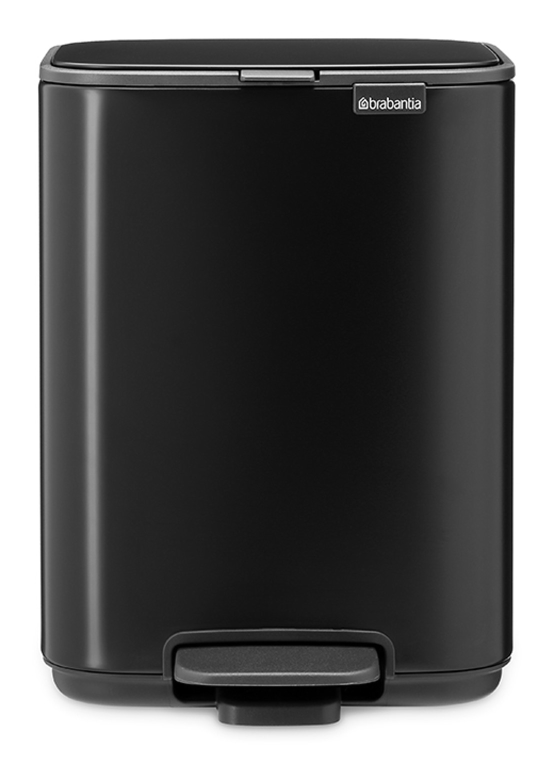 Brabantia Bo pedaalemmer 4 liter  - voorkant 7 zwart