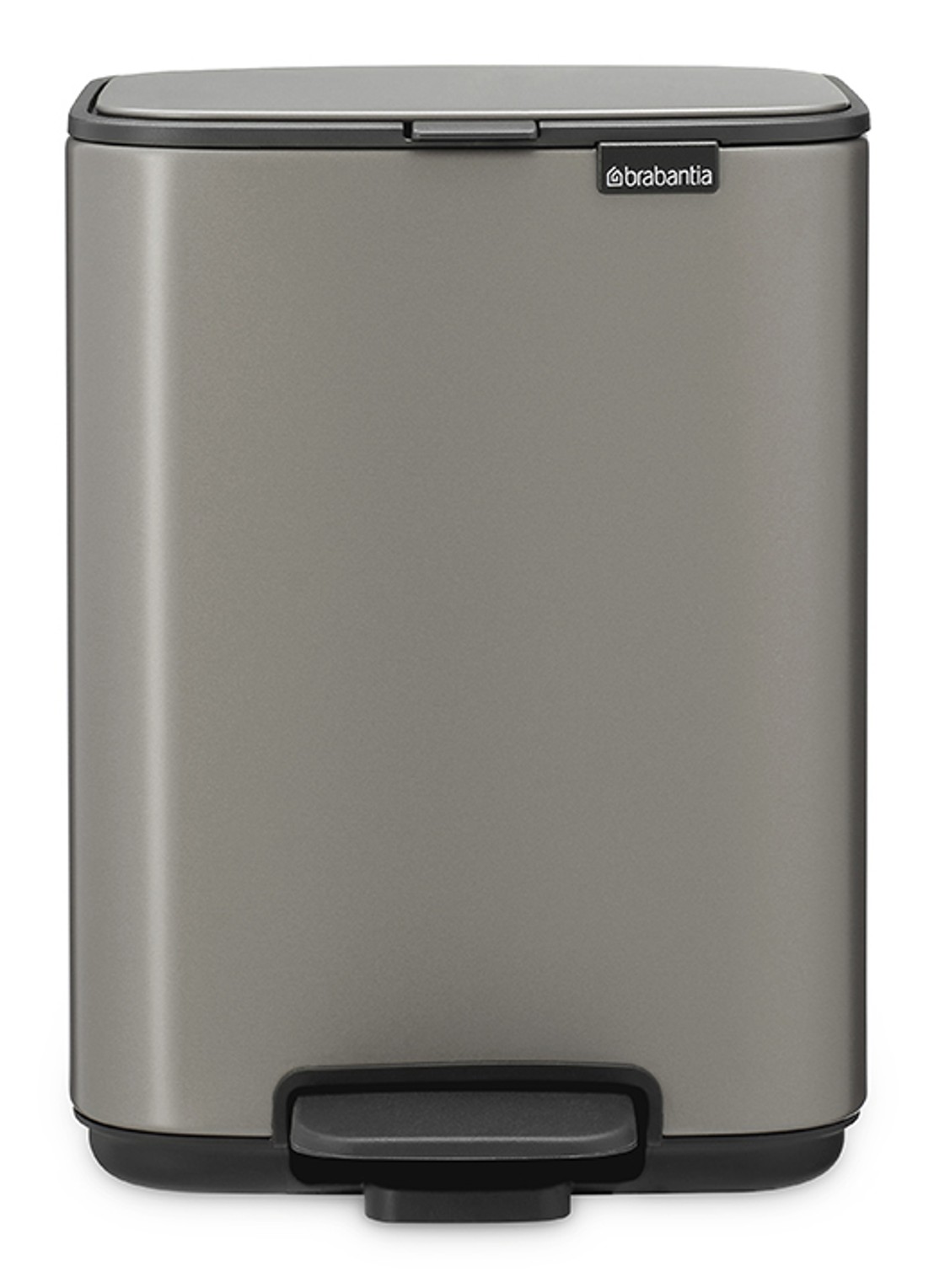 Brabantia Bo pedaalemmer 4 liter  - voorkant 2 grijs