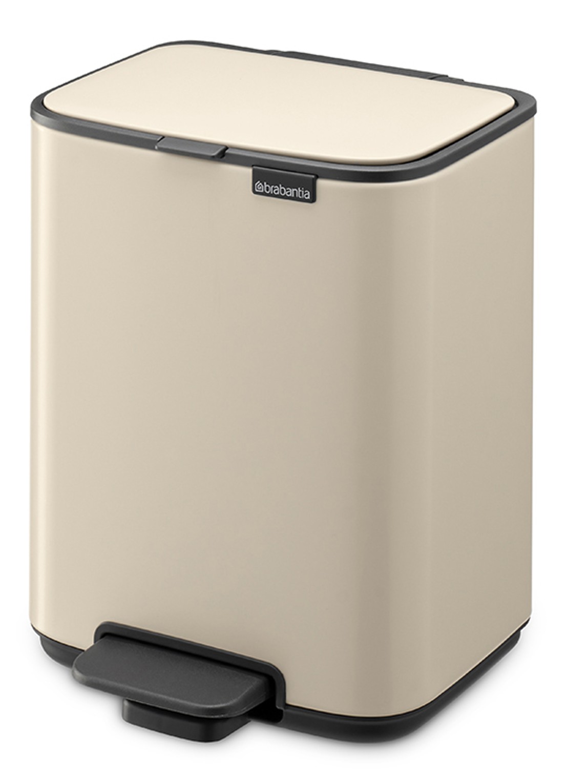 Brabantia Bo pedaalemmer 4 liter  - voorkant 6 beige