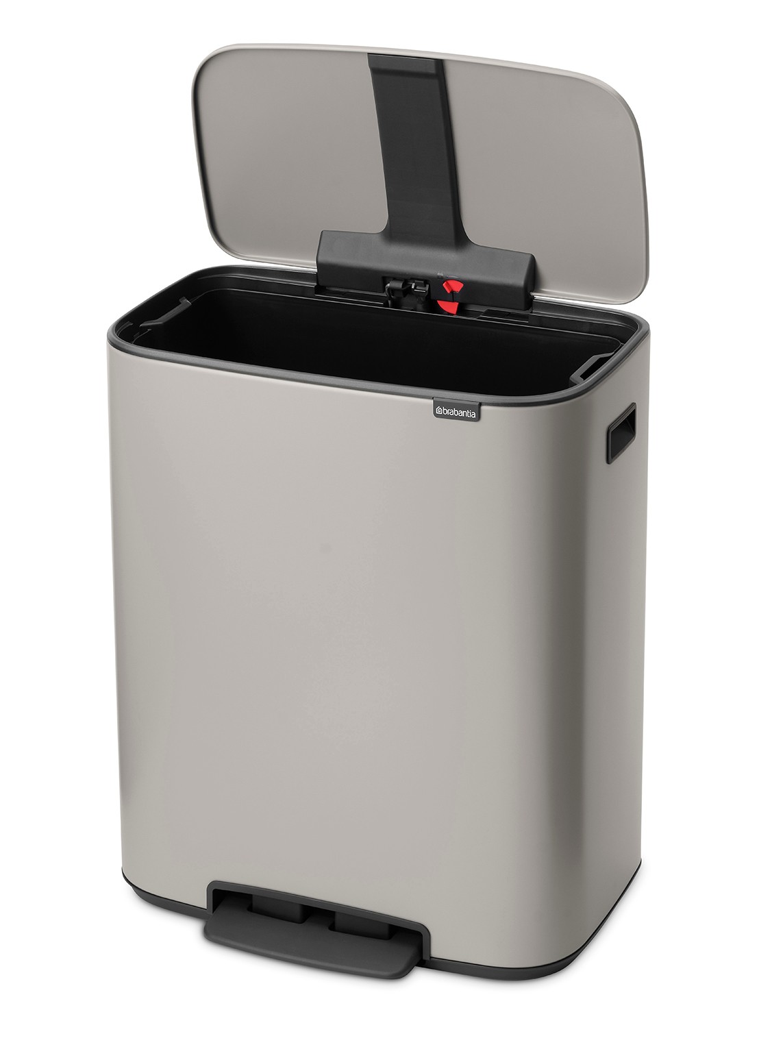 Brabantia Bo pedaalemmer 60 liter - detail 4 middengrijs