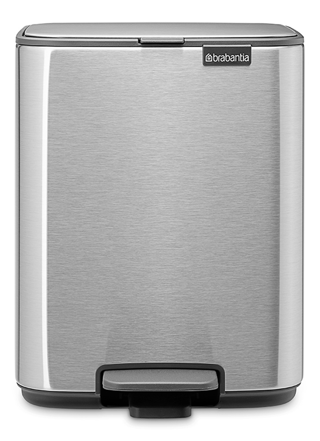 Brabantia Bo pedaalemmer 7 liter - voorkant 8 metallic