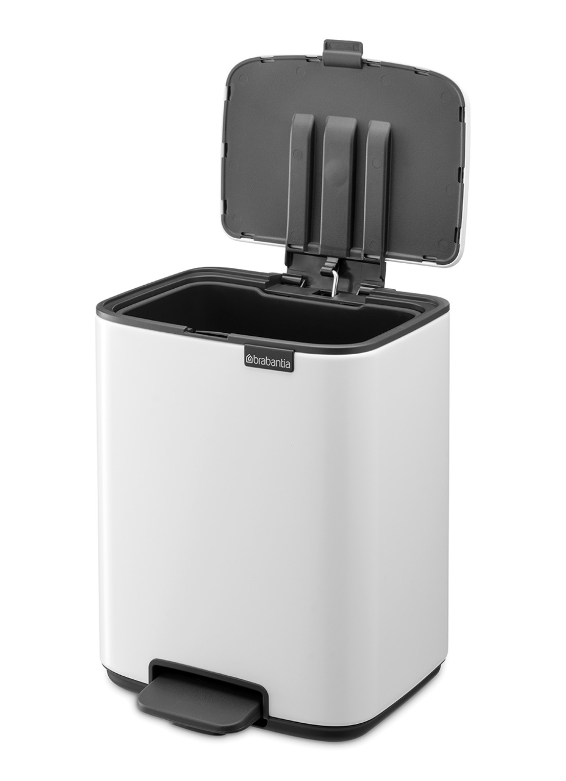 Brabantia Bo pedaalemmer 7 liter - achterkant 8 wit