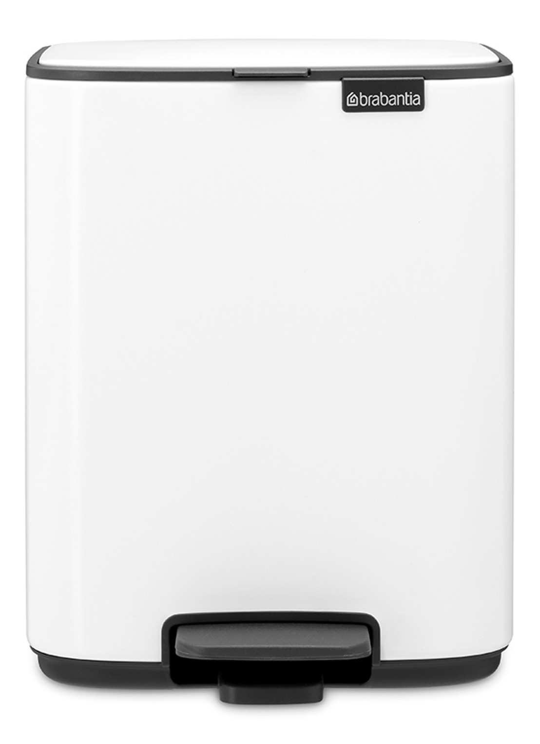 Brabantia Bo pedaalemmer 7 liter - voorkant 2 wit
