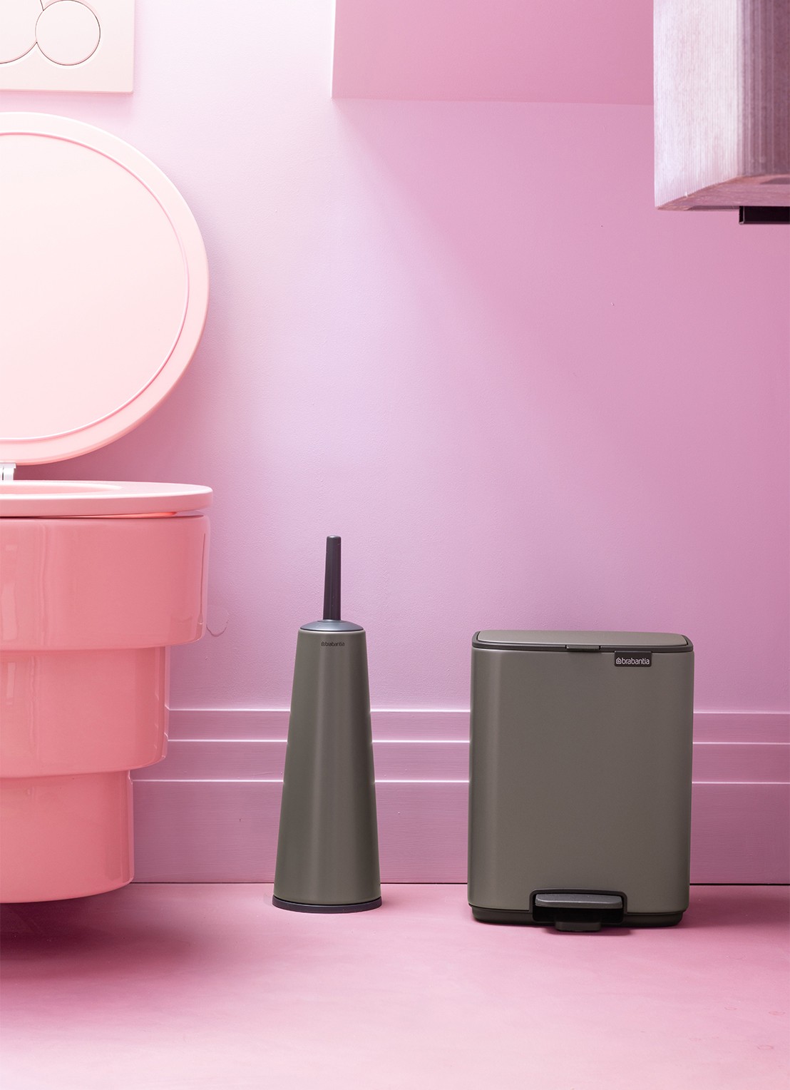 Brabantia Bo pedaalemmer 7 liter - detail 5 grijs