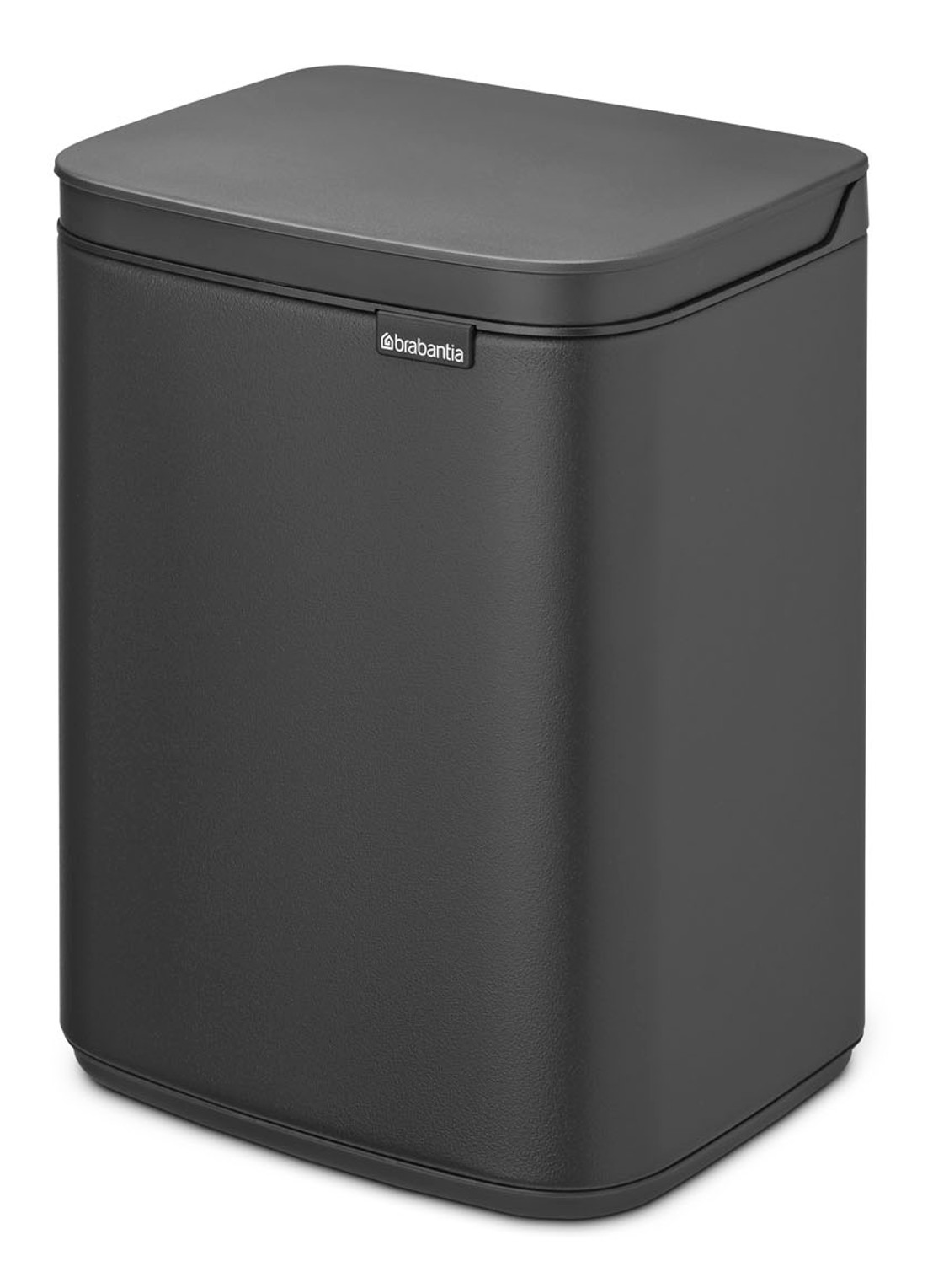 Brabantia Bo prullenbak met deksel 4 liter - achterkant antraciet