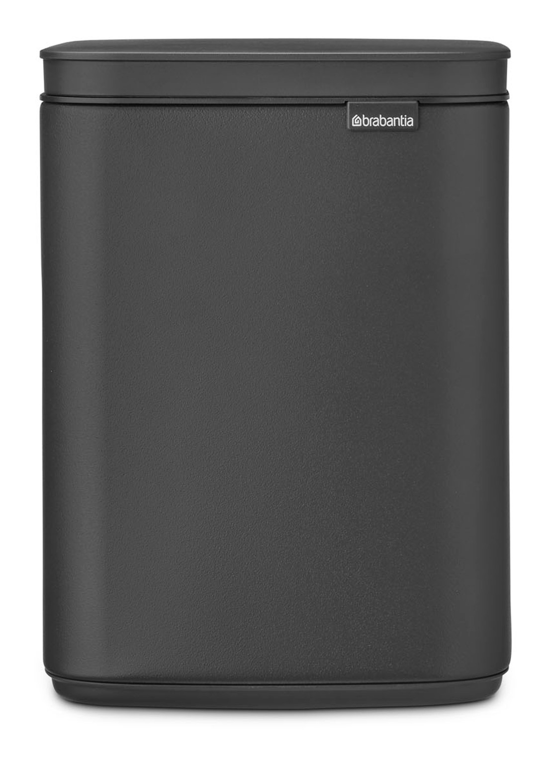 Brabantia Bo prullenbak met deksel 4 liter - voorkant 2 antraciet