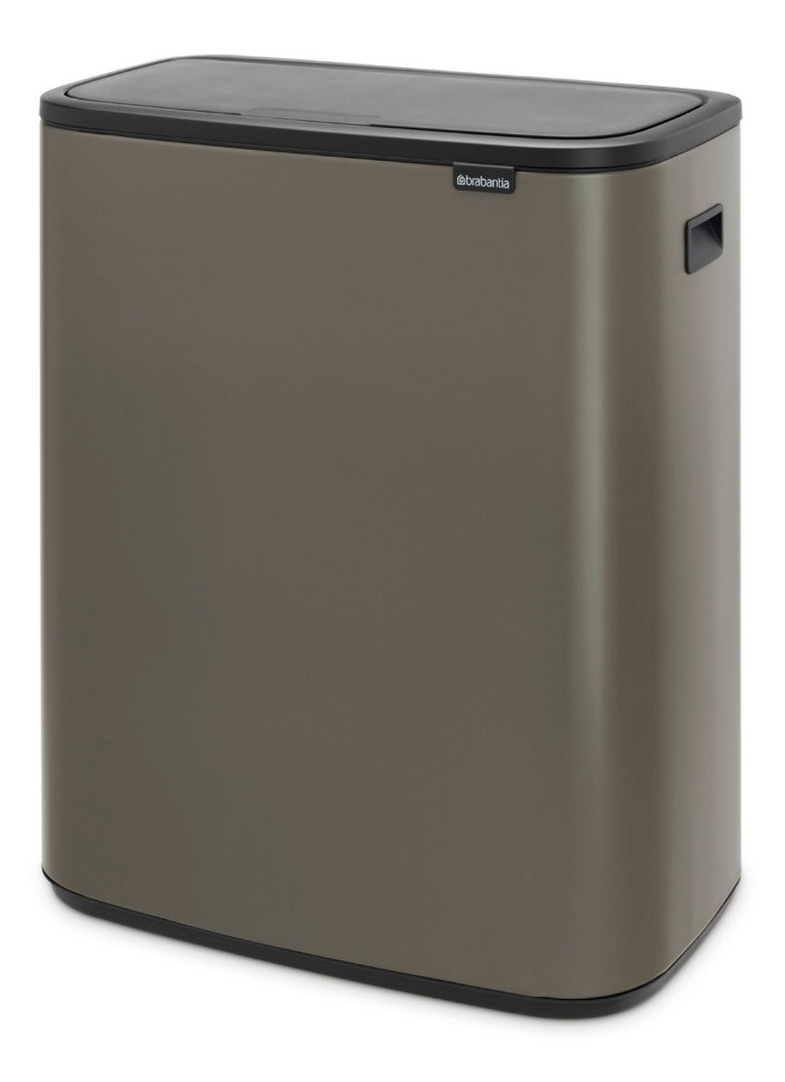 Brabantia Bo Touch Bin  duo prullenbak met deksel  2 x 30 liter - detail 3 donkergrijs