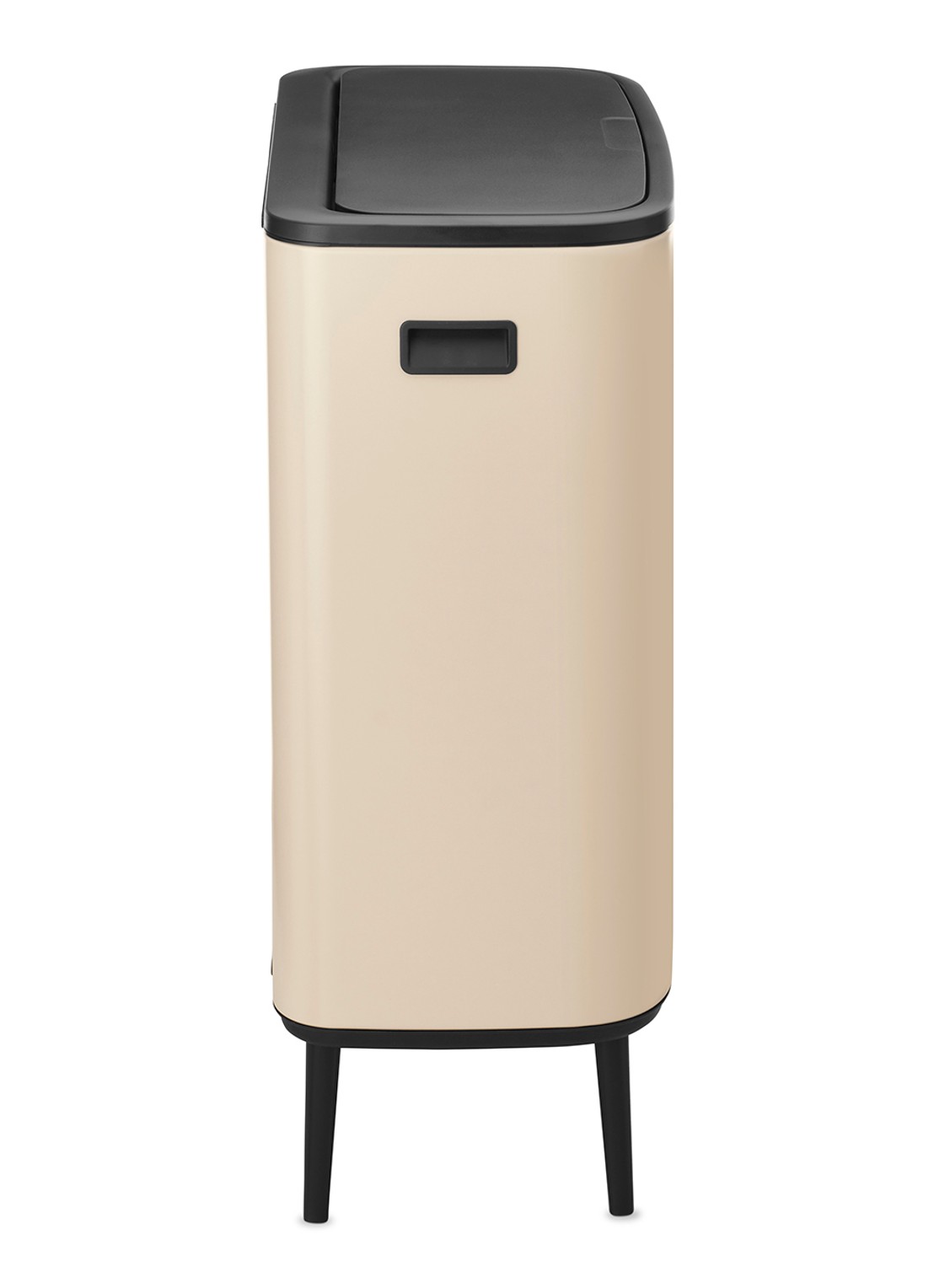 Brabantia Bo Touch Bin Hi prullenbak 2 x 30 liter - achterkant beige
