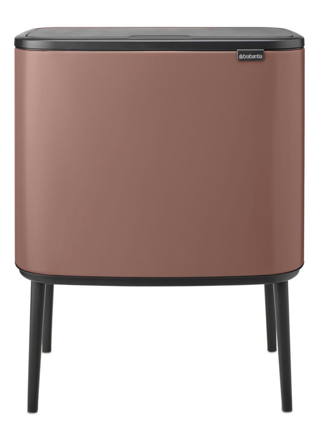Brabantia Bo Touch Bin prullenbak 11 + 23 liter - voorkant 7 taupe