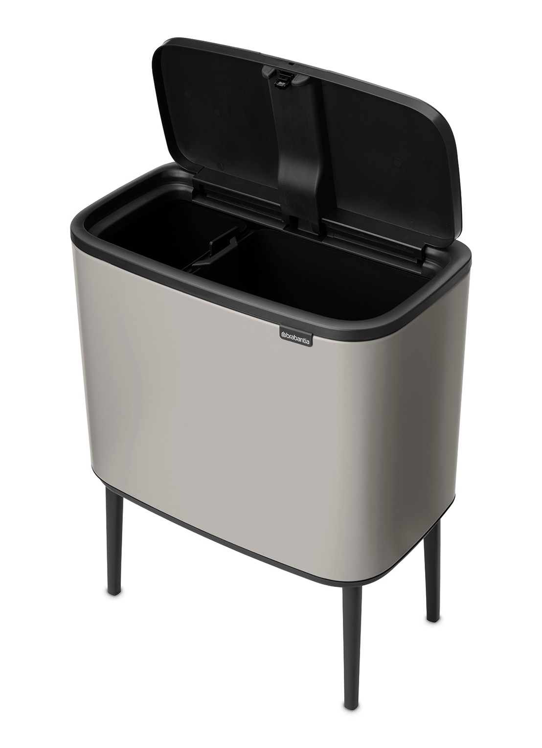 Brabantia Bo Touch Bin prullenbak 11 + 23 liter - detail 2 middengrijs