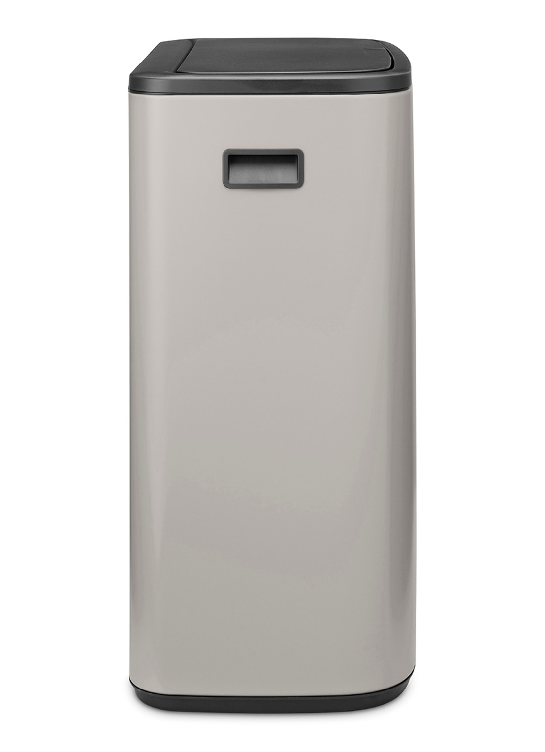 Brabantia Bo Touch Bin prullenbak 2 x 30 liter - achterkant 8 middengrijs