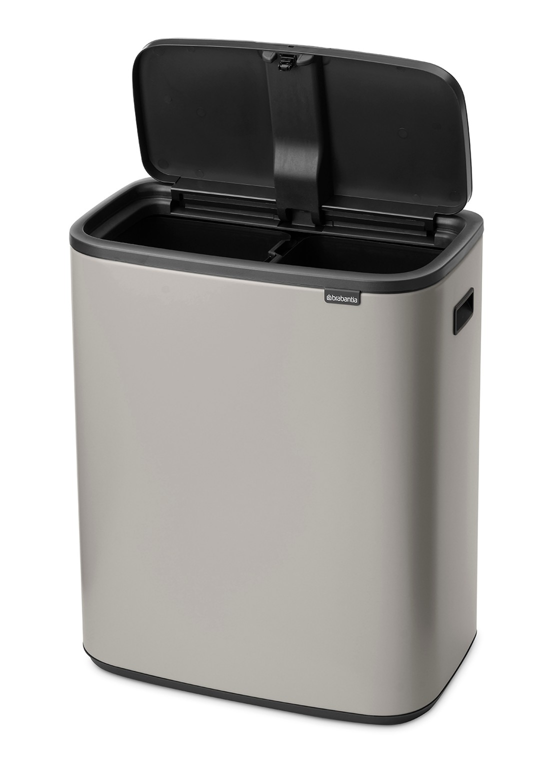 Brabantia Bo Touch Bin prullenbak 2 x 30 liter - detail 2 middengrijs