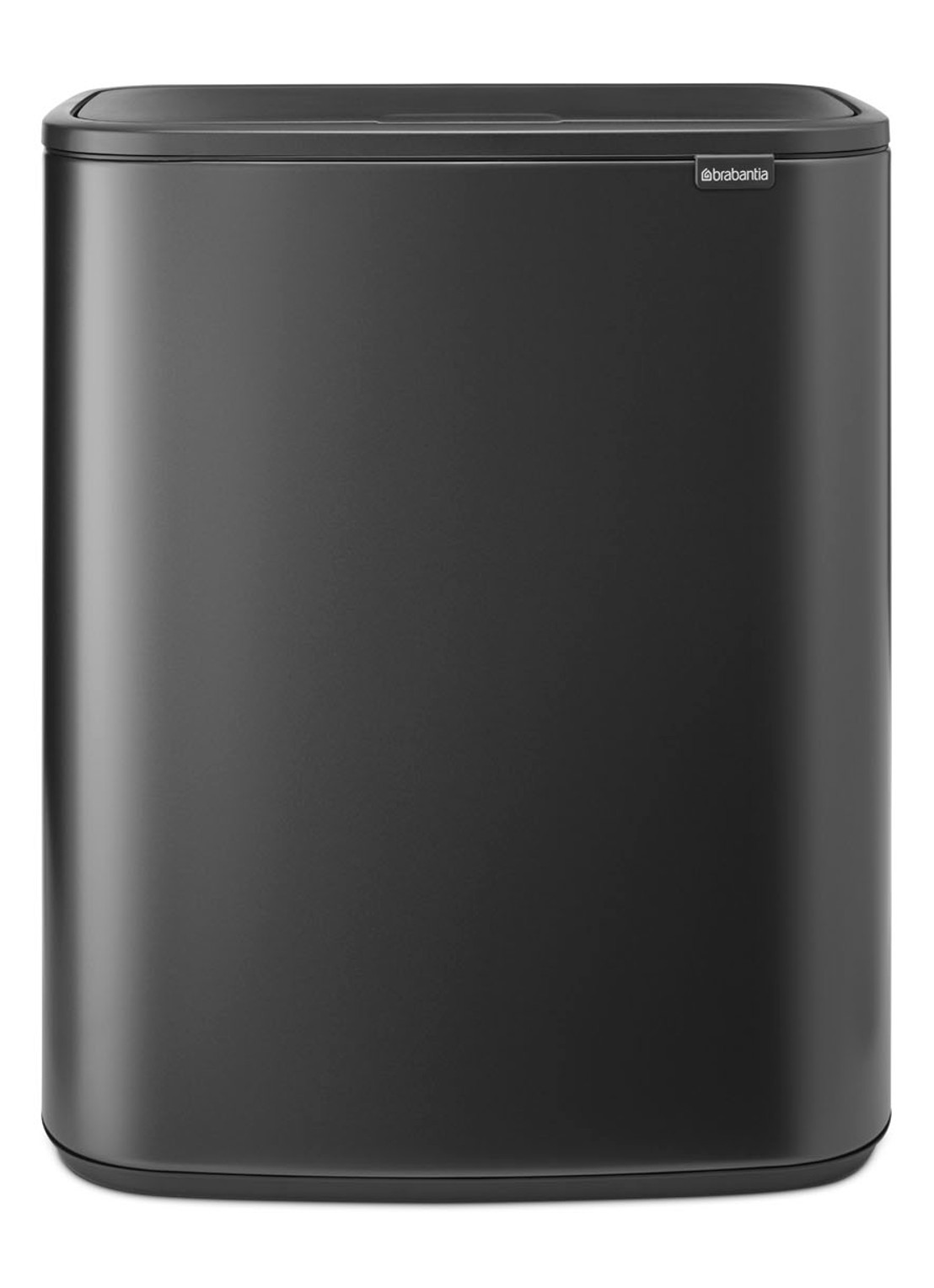 Brabantia Bo Touch Bin prullenbak 60 liter - voorkant 4 grijs
