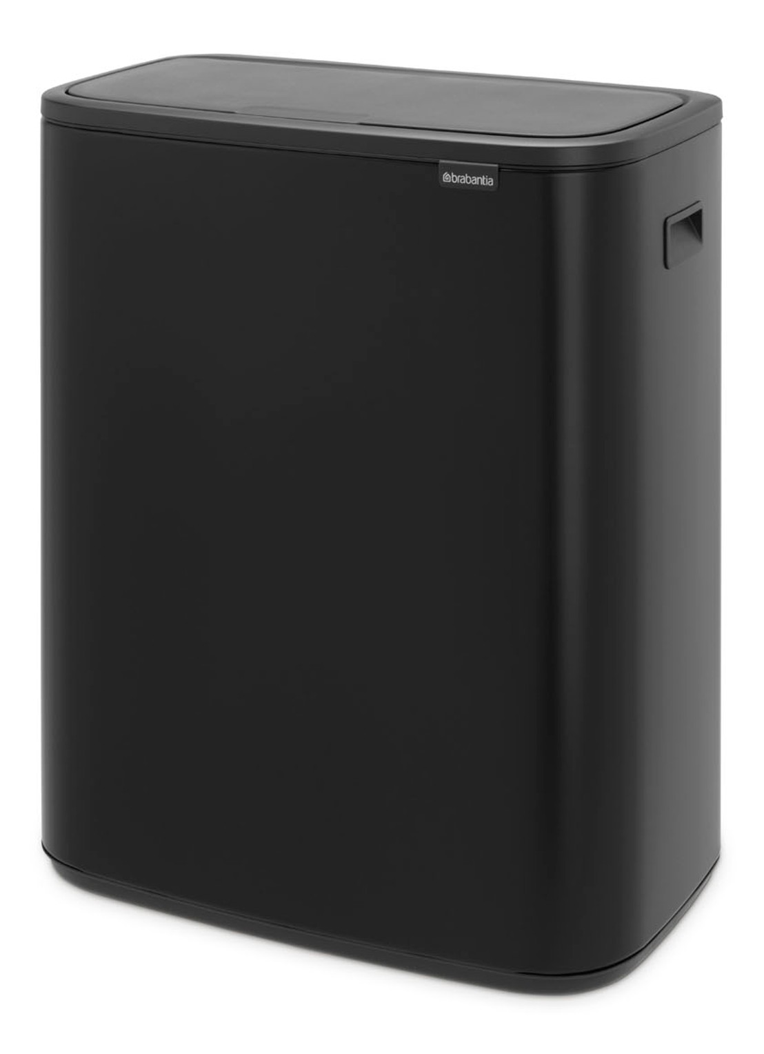 Brabantia Bo Touch Bin prullenbak met deksel 60 liter - detail zwart