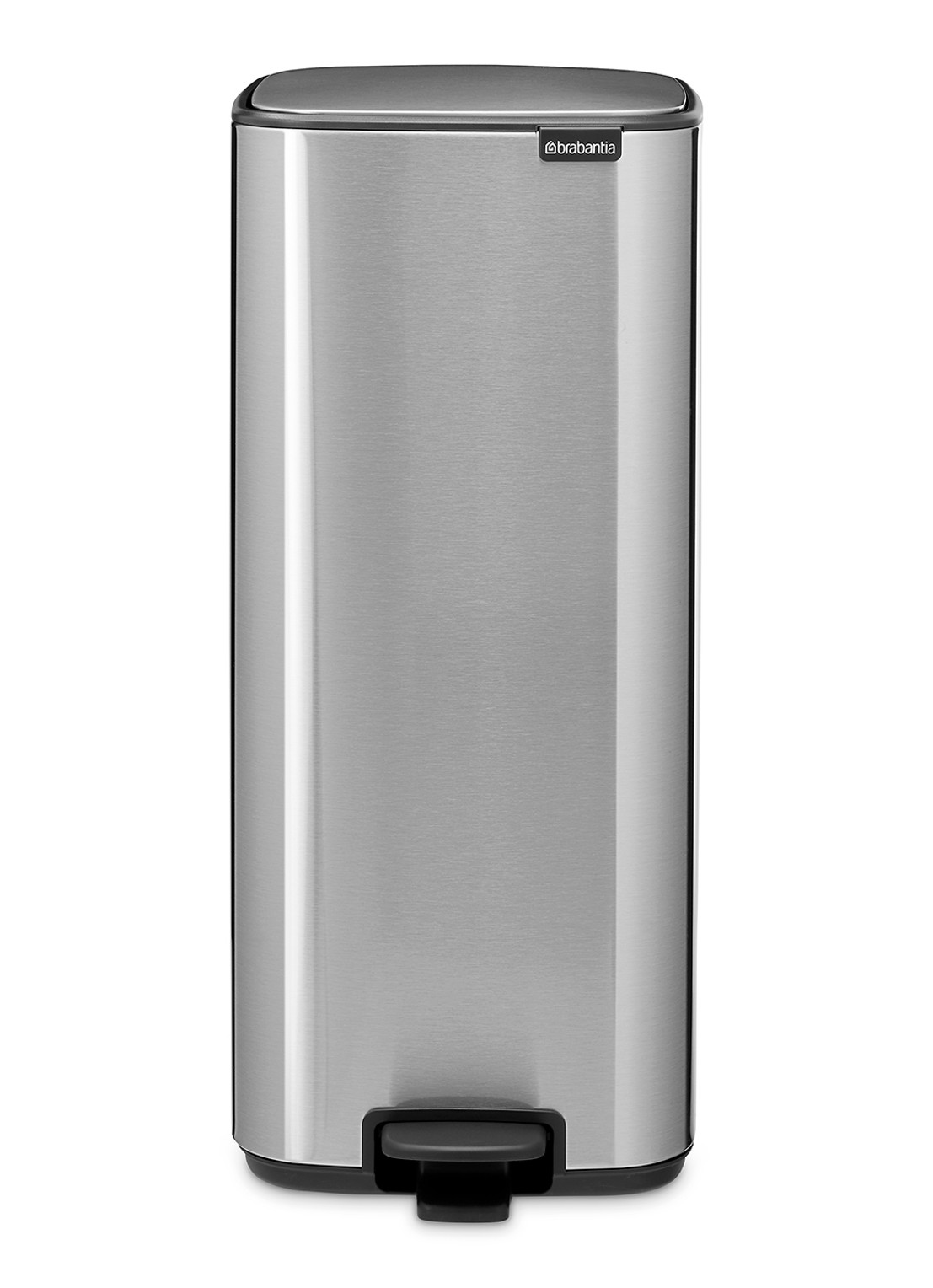 Brabantia Bo Touch Bin  prullenbak met deksel op pootjes 3 x 11 liter - voorkant 7 zilver