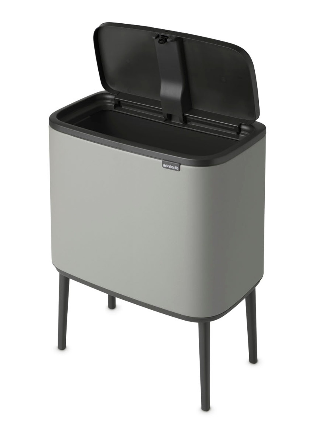 Brabantia Bo Touch Bin prullenbak met deksel op pootjes 36 liter - detail 4 grijs