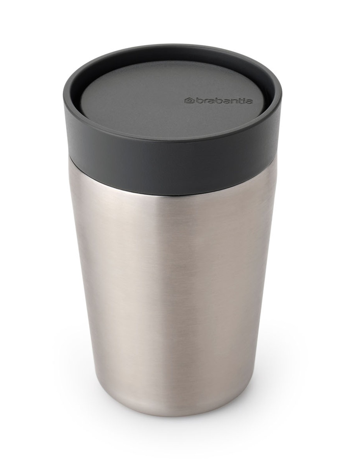 Brabantia Bo Touch Bin recycle prullenbak met deksel op pootjes 3 x 11 liter - voorkant grijs