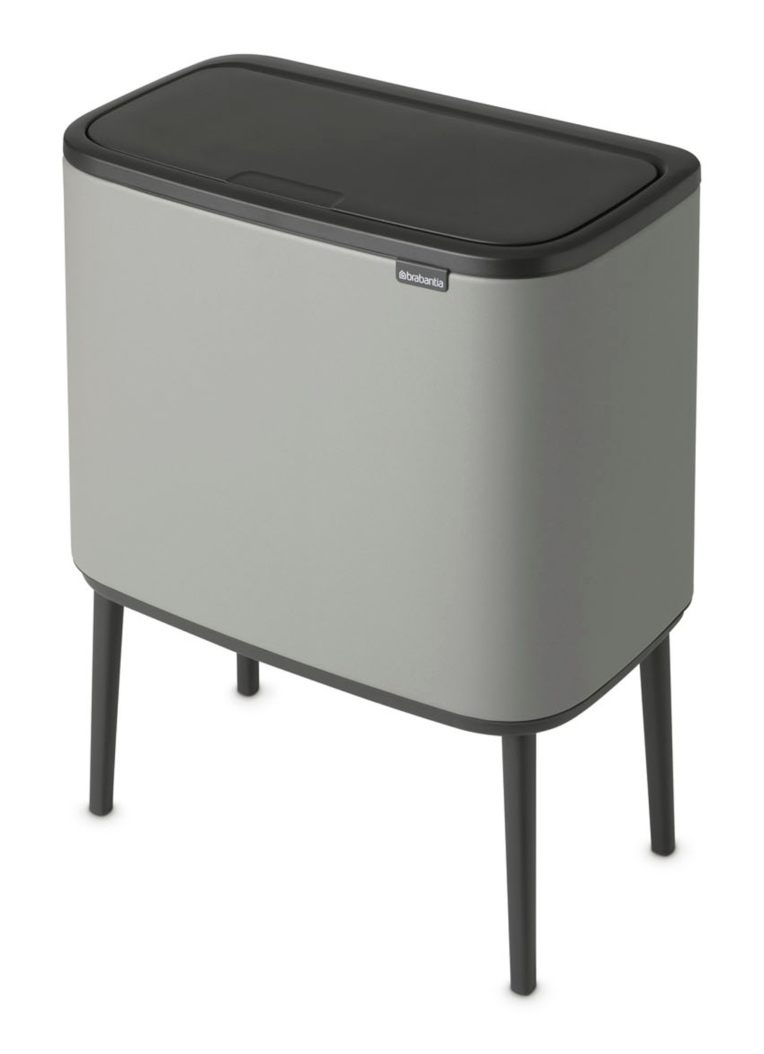 Brabantia Bo Touch Bin recyling duo prullenbak met deksel op pootjes 11 + 23 liter - detail 3 grijs