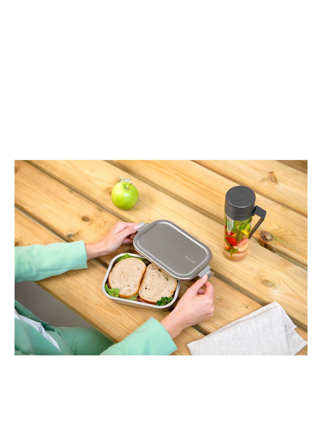 Brabantia Bo Touch Bin recyling duo prullenbak met deksel op pootjes 11 + 23 liter - detail 7 metallic