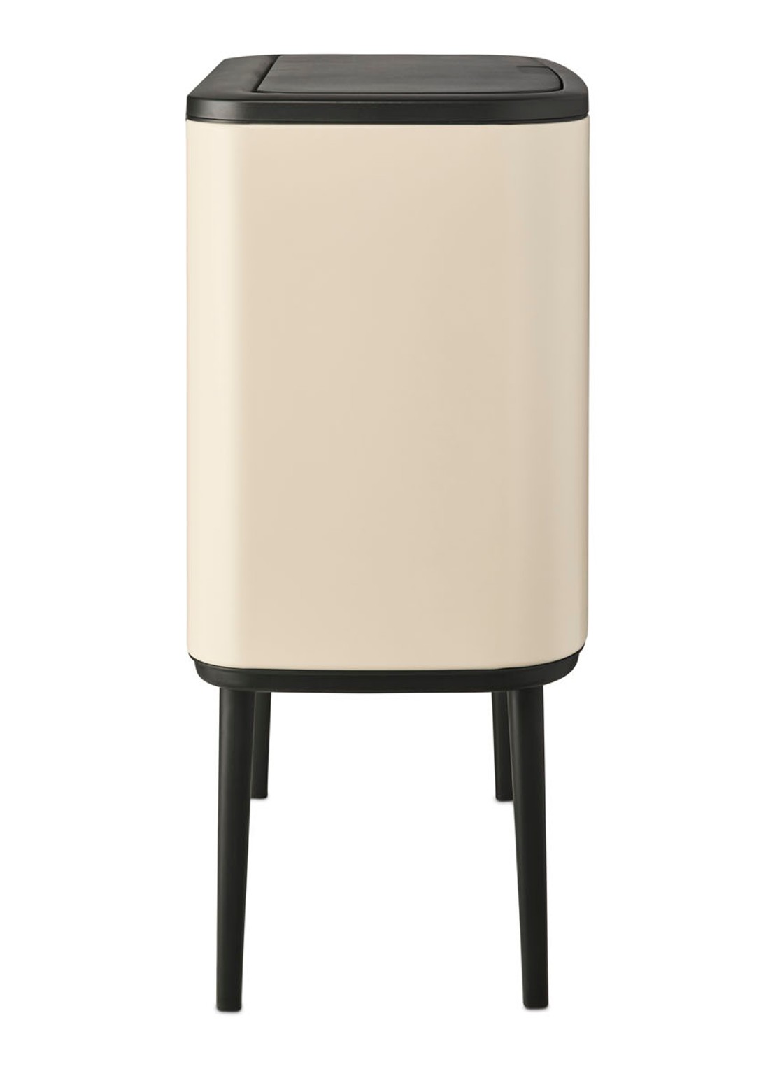 Brabantia Bo Touch Bin recyling duo prullenbak met deksel op pootjes 11 + 23 liter - detail 3 gebroken wit