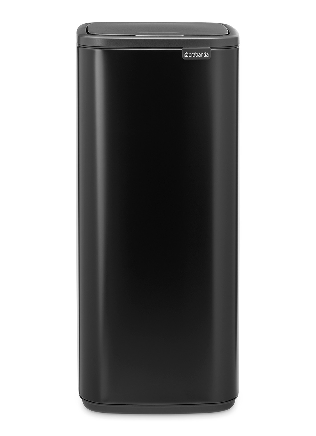 Brabantia Bo touch prullenbak 30 liter - voorkant 2 zwart