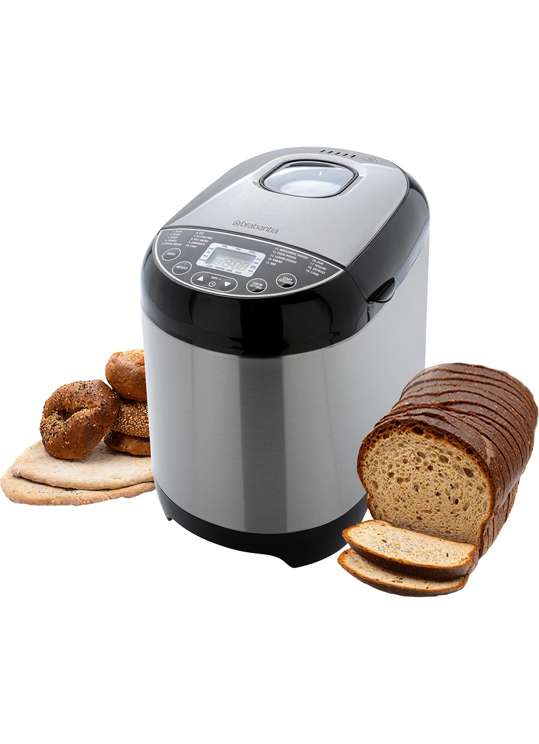 Brabantia Broodbakmachine BBEK1114 - voorkant 2 zilver