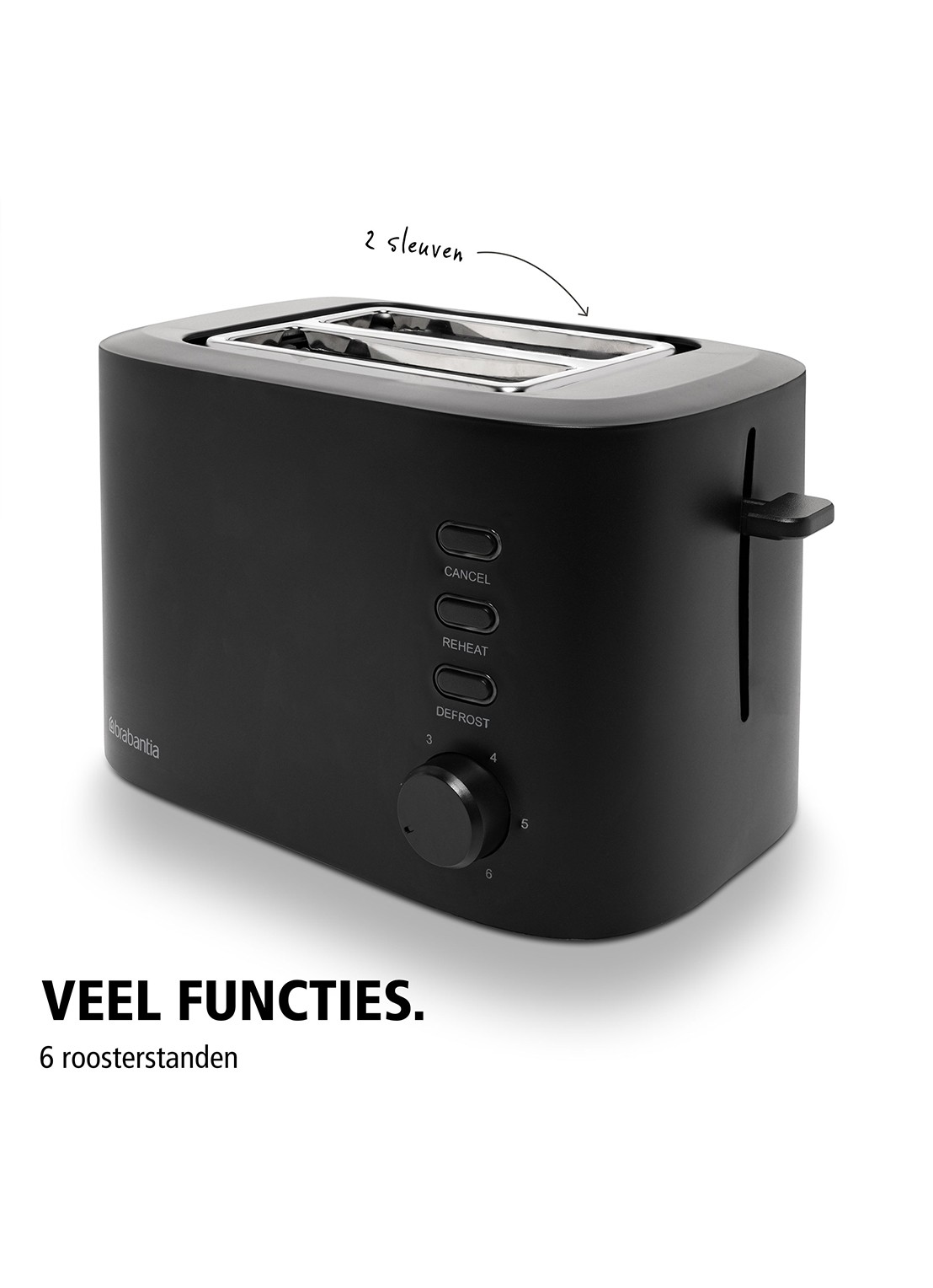 Brabantia Broodrooster BBEK1027 - detail 5 zwart
